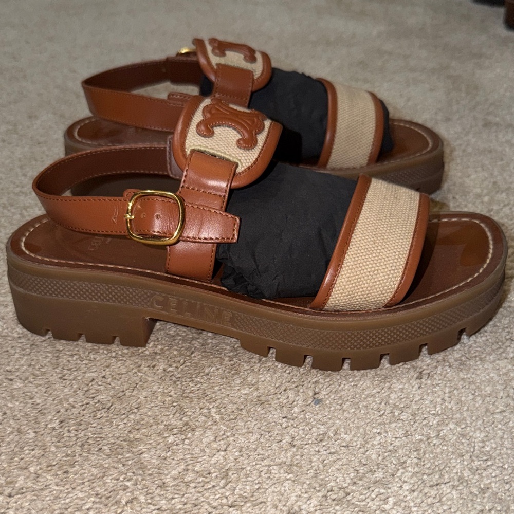 Celine Clea Triomphe Raffia • - Picture 2 of 5